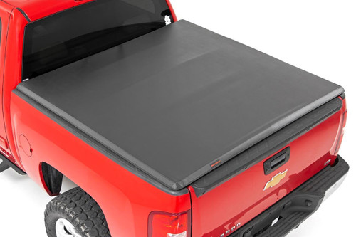 Rough Country - Soft Tri-Fold Bed Cover - 5'9 in. Bed - Chevy/GMC 1500 (07-13) - 41207550A