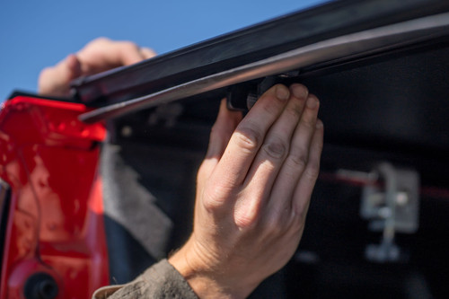 Rough Country - Hard Tri-Fold Flip Up Bed Cover - 5'10 in. Bed - Chevy/GMC Sierra/Silverado 1500 (19-25) - 49120580