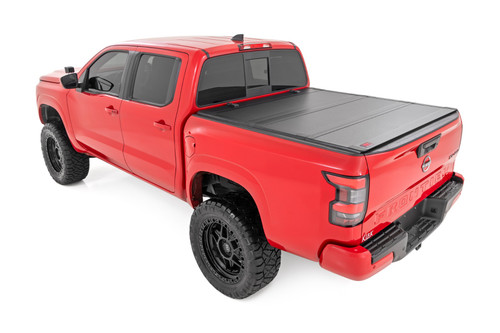 Rough Country - Hard Tri-Fold Flip Up Bed Cover - 5' Bed - Nissan Frontier 2WD/4WD (22-25) - 49520551A