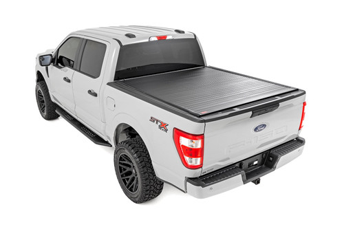 Rough Country - Hard Roll Up Bed Cover - 5'7 in. Bed - Ford F-150 (15-25)/F-150 Lightning (22-25) - 50221550