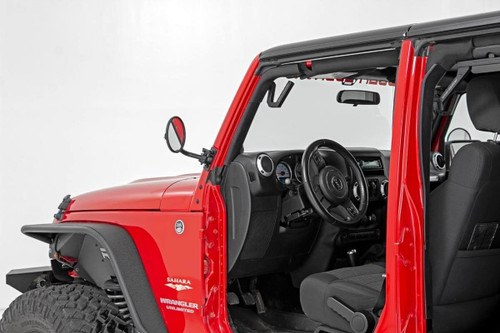 Rough Country - Round Trail Mirror - Jeep Wrangler JK/Wrangler Unlimited (2007-2018) - 10519A