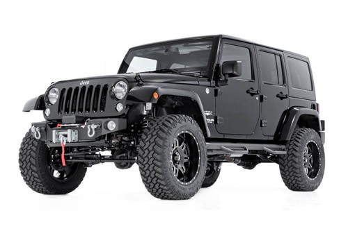 Rough Country - Front Hybrid Stubby Bumper - Fog Mounts - Jeep Wrangler JK/Wrangler Unlimited (07-18) - 1062