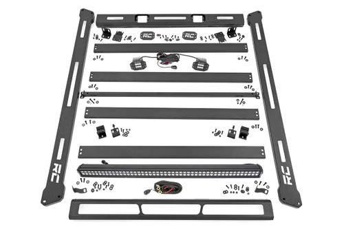 Rough Country - Roof Rack - Black Series Lights - Jeep Wrangler JL (21-25)/Wrangler Unlimited (18-25) - 10622