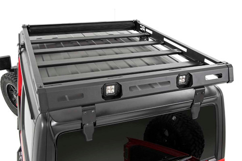 Rough Country - Roof Rack - Black Series Lights - Jeep Wrangler JL (21-25)/Wrangler Unlimited (18-25) - 10622