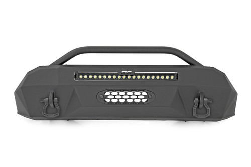 Rough Country - Front Bumper - Hybrid - 20 in. Blk DRL LED - Toyota Tacoma 2WD/4WD (2016-2023) - 10724