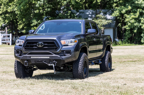 Rough Country - Front Bumper - Hybrid - 20 in. Blk DRL LED - Toyota Tacoma 4WD (2016-2023) - 10727