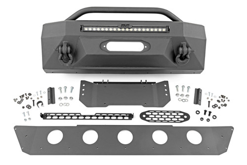 Rough Country - Front Bumper - Hybrid - 20 in. Blk LED - Amber - Toyota 4Runner 2WD/4WD (14-24) - 10746