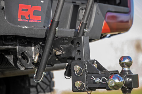 Rough Country - Flag Pole Holder - Dual - 2 Inch Hitch - w/ Flag Poles - 117504