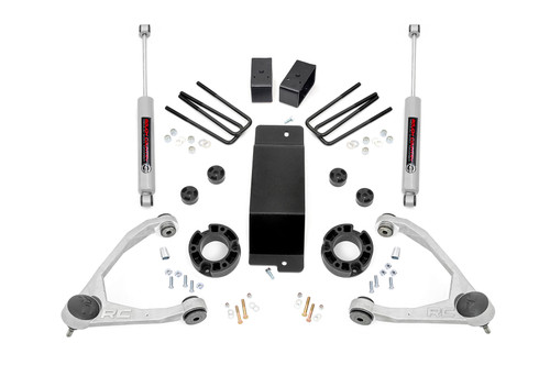 Rough Country - 3.5 Inch Lift Kit - Alum/Cast Steel - Chevy/GMC 1500 (07-16) - 19431A