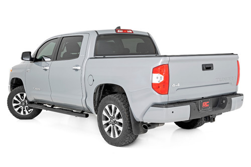 Rough Country - Oval Nerf Step - Crew Cab - Black - Toyota Tundra 2WD/4WD (2007-2021) - 21009