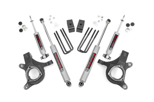 Rough Country - 3 Inch Lift Kit - Chevy Silverado & GMC Sierra 1500 2WD (1999-2006 & Classic) - 232N2