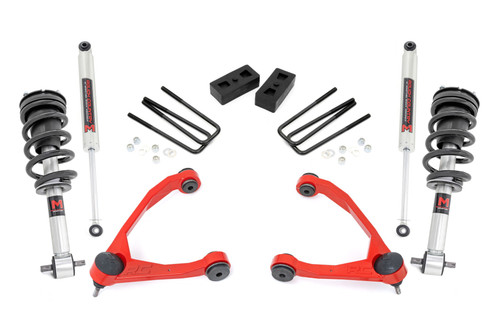 Rough Country - 3.5 Inch Lift Kit - Cast Steel - M1 Strut - Chevy/GMC 1500 (07-13) - 24640RED