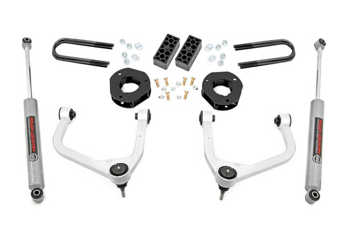 Rough Country - 3.5 Inch Lift Kit - Rear Mono Leaf - Chevy Silverado 1500 2WD/4WD (2022-2024) - 28230