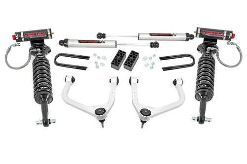 Rough Country - 3.5 Inch Lift Kit - Vertex/V2 - Rear Mono Leaf - Chevy Silverado 1500 (22-24) - 28257