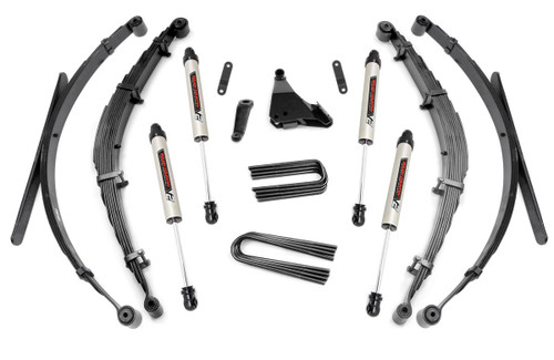Rough Country - 6 Inch Lift Kit - Rear Springs - V2 - Ford F-250/F-350 Super Duty 4WD (99-04) - 49770