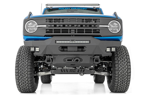 Rough Country - Front Bumper - Modular - Stubby Wings - Ford Bronco 4WD (2021-2025) - 51077