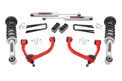 Rough Country - 3 Inch Lift Kit - N3 Struts - Ford F-150 4WD (2009-2013) - 54431RED