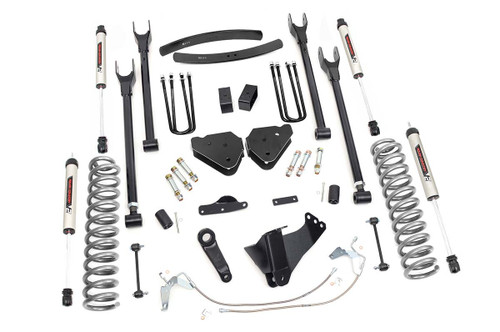 Rough Country - 6 Inch Lift Kit - Diesel - 4 Link - V2 - Ford F-250/F-350 Super Duty (08-10) - 58470