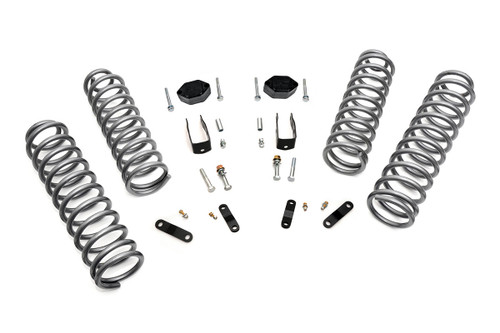 Rough Country - 2.5 Inch Lift Kit - Coils - No Shocks - Jeep Wrangler JK 4WD (2007-2018) - 624
