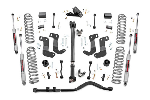 Rough Country - 3.5 Inch Lift Kit - C/A Drop - FR D/S - Jeep Wrangler JL 4WD (2018-2023) - 62730