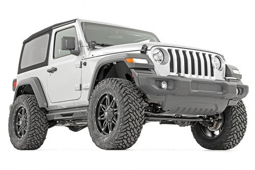 Rough Country - 3.5 Inch Lift Kit - C/A Drop - FR D/S - Jeep Wrangler JL 4WD (2018-2023) - 62730