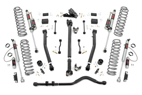 Rough Country - 3.5 Inch Lift Kit - Adj Lower - FR D/S - M1R - Jeep Wrangler JL 4WD (2018-2023) - 62844