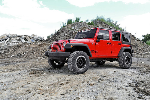 Rough Country - 2.5 Inch Lift Kit - Spacers - Jeep Wrangler JK/Wrangler Unlimited (2007-2018) - 656