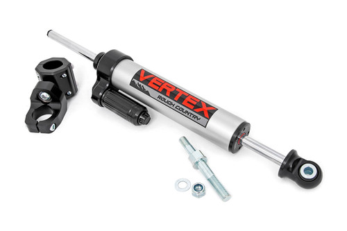 Rough Country - Vertex Steering Stabilizer - Pass-Through - Jeep Wrangler JK/Wrangler Unlimited (07-18) - 680900