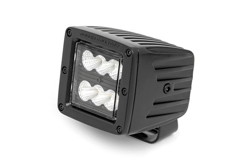 Rough Country - 2 Inch Black Series LED Light Pods - Pair - Flood - 70133BL