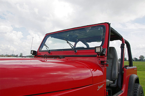 Rough Country - LED Light Mount - Lower Windshield - Pod Pair - Jeep Wrangler YJ 4WD (87-95) - 70510