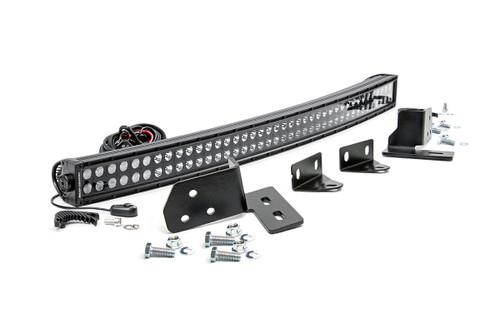 Rough Country - LED Light - Bumper Mount - 40 in. Black Dual Row - Ford F-250 Super Duty (11-16) - 70682