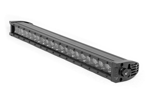 Rough Country - 20 Inch Black Series LED Light Bar - Single Row - Amber DRL - 70720BLDRLA