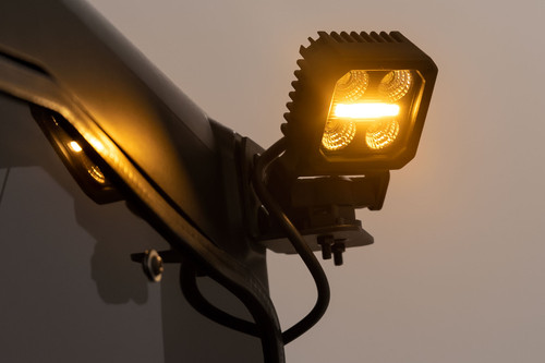 Rough Country - Black Series LED Light Pair - 2 Inch - Flood - Swivel Mount - 70802