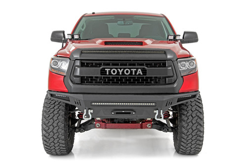 Rough Country - LED Light Kit - Ditch Mount - Dual 2 in. Black Pairs - White DRL - Toyota Tundra (14-21) - 70837