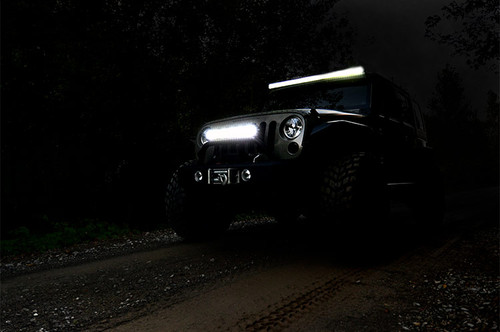 Rough Country - 20 Inch Chrome Series LED Light Bar - Dual Row - Cool White DRL - 70920D