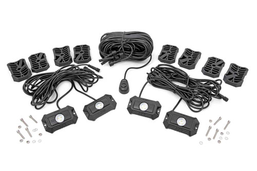 Rough Country - LED Rock Light Kit - 4 Piece Set - 70980
