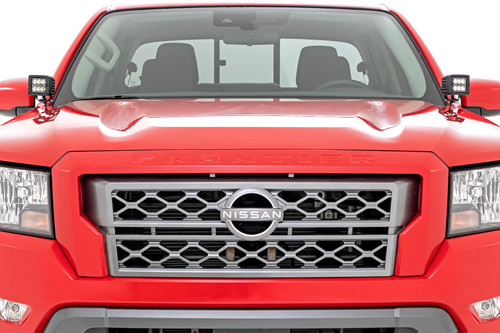 Rough Country - LED Light Kit - Ditch Mount - 2 in. Black Pair - Flood - Nissan Frontier (22-25) - 71065