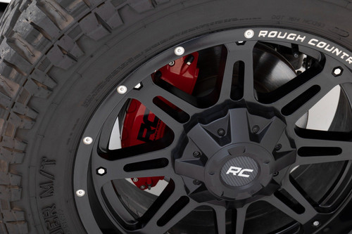 Rough Country - Caliper Covers - Rear - Red - Sport - Jeep Wrangler JL (21-24)/Wrangler Unlimited (18-25) - 711502