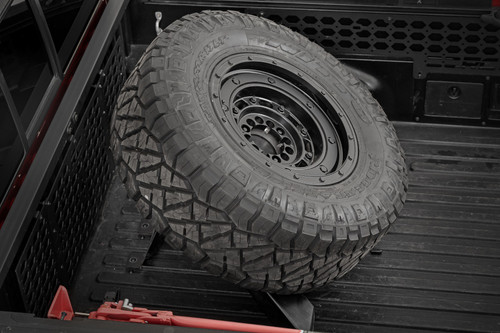 Rough Country - Bed Mount Spare Tire Carrier - Universal (5x5.5 6x5.5 6x135 & 5x5.0 Bolt Patterns) - 73110