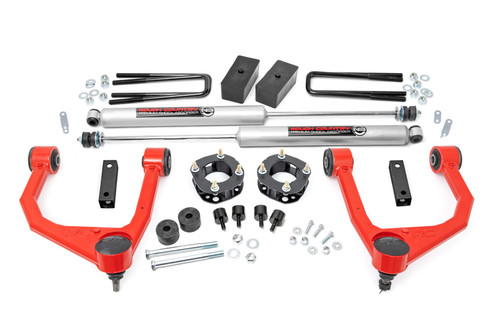 Rough Country - 3.5 Inch Lift Kit - Toyota Tundra 2WD/4WD (2007-2021) - 76830RED