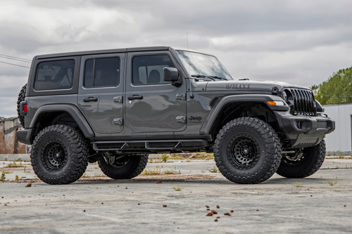 Rough Country - 3.5 Inch Lift Kit - C/A Drop - 4-Door - EcoDiesel - Jeep Wrangler Unlimited JL 4WD (20-23) - 78130