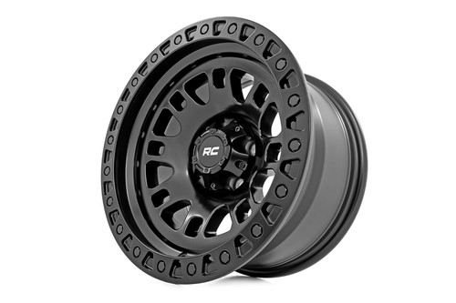 Rough Country - Rough Country 82 Series Wheel/One-Piece/Semi Gloss Black/15x8/5x5.5/-19mm - 82151814
