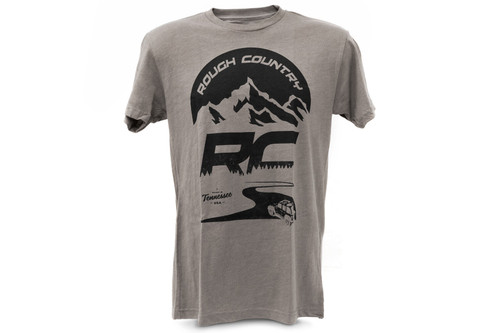 Rough Country - Rough Country T-Shirt - RC Mountains - Warm Gray - XL - 84095XL