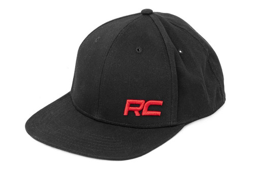 Rough Country - Rough Country Hat - Flat Bill - Red Logo - Black - 84123