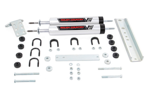 Rough Country - V2 Steering Stabilizer - Dual - Ford Bronco/F-150/F-250 (1980-1998) - 8733870