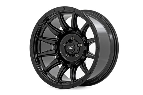Rough Country - Rough Country 90 Series Wheel/One-Piece/Gloss Black/20x10/8x170/-19mm - 90201811B