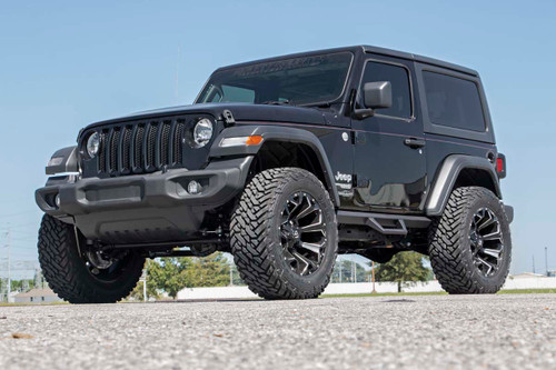 Rough Country - Contoured Drop Steps - 2 Door - Jeep Wrangler JL 4WD (2018-2025) - 90761