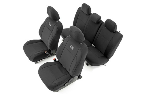 Rough Country - Seat Covers - FR & RR - Double Cab - Toyota Tacoma 2WD/4WD (2016-2023) - 91031