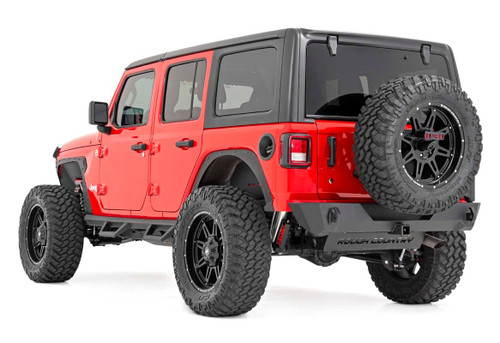 Rough Country - 3.5 Inch Lift Kit - Adj Lower - FR D/S - Jeep Wrangler Unlimited 4WD (24-25) - 91530