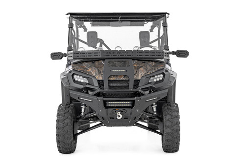 Rough Country - Front Cargo Rack -Black Series LED - 6 in. Light - Slim Line - Honda Pioneer 1000 - 92059